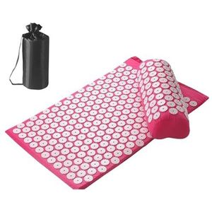 Massagemat, acupressuurmat, acupressuur-lichaamsmat voor mannen en vrouwen, voor mediatie van de mat met punten, voor thuiskantoor of V