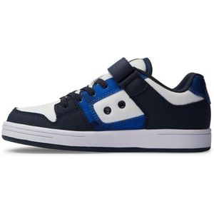 DC Shoes Manteca Sneaker voor jongens, Shady Blauw Oranje, 39 EU