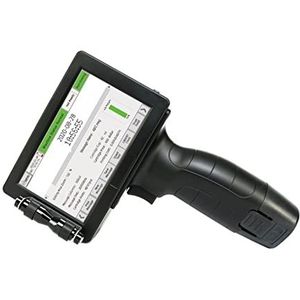 Draagbare inkjetprinter Handheld-inkjetprinter 12.7mm draagbare inkjetprinter 5 ""schermaanraakscherm USB Koppel Qr Code Label Codering 20 Talen voor codedatumlabel