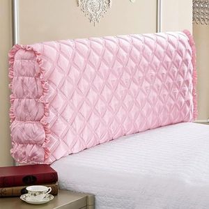 Romantische Europese Stijl Hoofdbordhoes, Stretch Hoofdbordhoes Met Zak, Wasbare Bedspreien Decoreren De Kamer(Light Pink,180cm/71in)