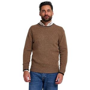 JACK PYKE - Gebreide trui met ronde hals - 100% lamswol - beigebruin - S