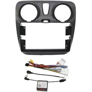ASJFGTEH 9 Inch Auto Audio Frame Fascia Adapter Canbus Box Decoder Android Radio Dash Compatibel met Dokker 2012-2020 (Frame Kabel Canbus)