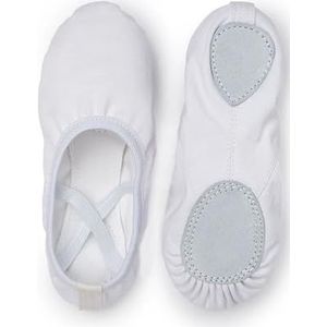 Rode professionele ballerina canvas dansgymnastiek kinderen yoga balletschoenen kinderen dansschoen vrouw (beige, 43)