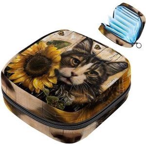 MUOOUM Maandverband Opbergtas, Paarse Galaxy Mopshond Hond Menstruatie Cup Pouch, Draagbare Maandverband Pads Opbergzakken Vrouwelijke Menstruatie Eerste Menstruatie Tas voor Tiener Meisjes Vrouwen