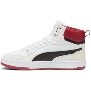 PUMA Heren Caven 2.0 Mid Sneaker, Frosted Ivory PUMA Wit Club Rood, 40.5 EU