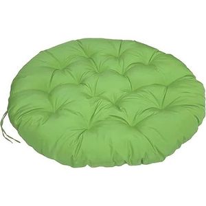 Kussens Papasan Stoelkussen Rond, Dik Stoelkussen Pad for Buiten Ei Stoel Tuinkussen Zitkussen Schotelstoel Rotan Draaistoel Schommelstoel Hangstoel Binnen En Buiten(Green,90x90cm)