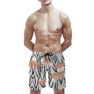 SANYJRV Heren Hawaii Shorts, Sneldrogende Ademende Korte Broek, Strand Zwembroek met Zijzakken Mesh Voering, Kleur 3, XS