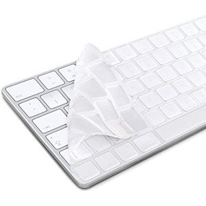 kwmobile Silicone Toetsenbord Beschermer geschikt voor Apple Magic Keyboard - QWERTZ Toetsenbord Cover - Transparant