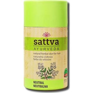 SATTVA Plantenconditioner, Cassia reparatiebehandeling, regenererende behandeling voor beschadigd haar, 100% biologische Cassia Obovata, herstelt en versterkt haar, geeft glans zonder
