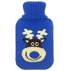 Mini warm water bottlehot, warmwaterkruik gebreide beschermhoes voor 2 liter grote warmwaterkruik PVC warmwaterzakken anti-brandende hoes verwarmende handen 16 kleuren (maat : GY) (Maat: BL)