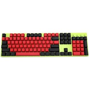 NPKC 104 87 61 Gemengde Rode Zwarte PBT OEM Profiel Keycap Voor 104 TKL 60% MX Schakelaars Mechanische Gaming Toetsenbord (104 Bleco)