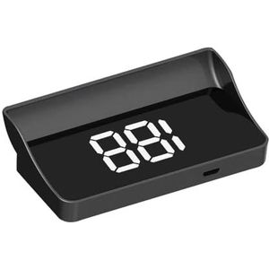 Head Up Display Voorruit voor auto, HUD voorruitprojector, GPS-systeem voor alle auto's, snelheidsmeter, elektronische accessoires voor snelheid km/u (wit W1)