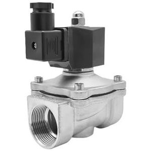 FPJQOBJC 1-1/4 ""de Klep van de Roestvrij staalsolenoïde voor Waterpoof normaal Gesloten 220V 12V 24V 110V Solenoïdeklep (BSP_240VAC_EPDM-SEAL)