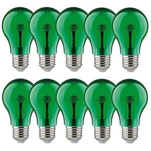 10 x Paulmann LED-lampen peervorm 1W E27 helder groen