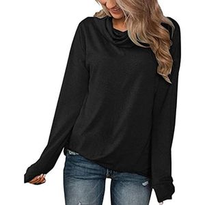 Herfsttuniek, los sweatshirt met lange mouwen voor op reis (L)