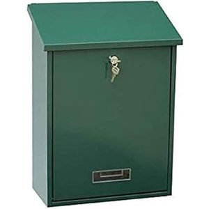 Postdozen Brievenbus Brievenbussen Brievenbussen Wandbrievenbussen Voor Buiten Afsluitbare Kantoor Brievenbus Commercieel Landelijk Huis Decoratief Pakketkast(Grün)