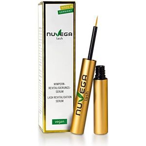 NuVega Lash Eyelash Veganistisch vervaardigde wimperserum, voor lange gezonde wimpers, 1 ml