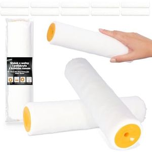 10x Verfrol 25 cm Verfroller Schilderrol Wisselrol Wol Polyacryl voor Muren Lakken Meubels Toebehoren Spatvrije Rol Schildersmaterialen