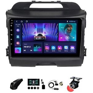 22,9 cm (9 inch) Android 12 Autoradio 2 DIN voor Kia Sportage 3 SL 2010-2016 met achteruitrijcamera stuurbediening Bluetooth GPS Navi CarPlay Wireless (grootte: S200 2+32G)
