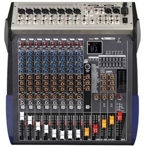 Audio DJ-mixer 8/16-kanaals mixer Stage Performance Family KTV Live USB-mixer Bluetooth-mixer MP3-weergave Dj-controller Podcast-apparatuur (Color : Nero, Size : 16 channel)