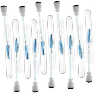 20 stks Wimper Borstel Tube met Glitter Wimper Extensions Make-up Wenkbrauw en Wimper Kam Applicators voor Mascara en Oogmake-up