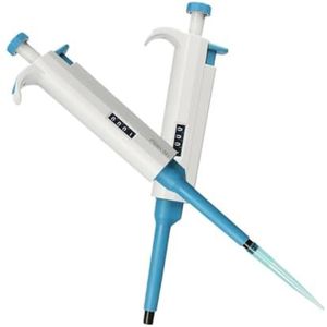 Micropipet, Laboratorium Automatische Pipet Enkelkanaals Verstelbare Micropipet Apparatuur Plastic Transfer Pipettor Met Pipetpunten(0.1-2.5ul)