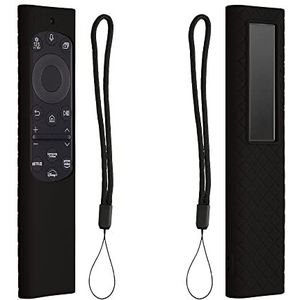 kwmobile hoes compatibel met Samsung Smart TV TM2280e BN59-01385 / BN59-01386 / BN59-01391A hoes - Siliconen anti-slip hoes voor afstandsbediening in zwart
