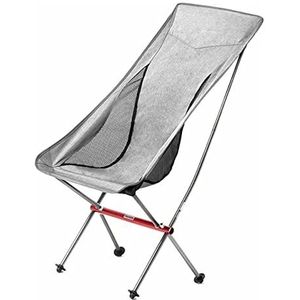 Campingstoel Klapstoel Outdoor Draagbare Ultralichte Aluminium Strandstoel Comfortabele Hoge Rugleuning Klapstoel Vouwstoel (Color : G)