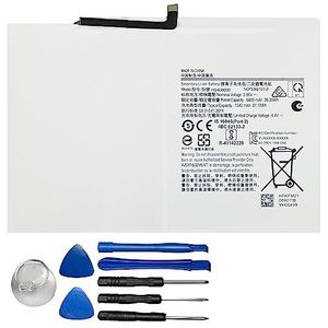 HQ-6300SD HQ-6300NA Batterij Compatibel met Vervanging Samsung Galaxy Tab A8 10.5 X200 X205 SM-X200 SM-X205+Gereedschap (3.85V 26.25Wh 6820mAh) Tablet