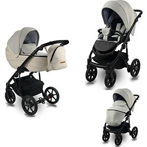 Kinderwagen 3-in-1 babyzitje en Isofix selectie Ideaal by SaintBaby Sand ID07 3in1 met babyzitje