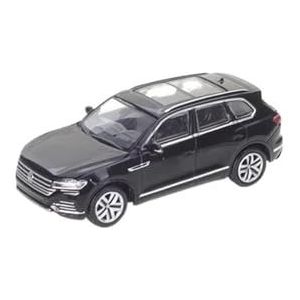 1:64 for Volkswagen Touareg SUV Schaal Diecast Model Auto Miniatuur Voertuig Afgewerkt Voertuig Speelgoedauto (Color : Black)