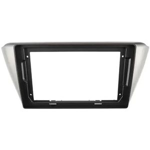 Voor S&koda Voor Fabia Voor Rapid 2015 2016 2017 2018 Autoradioframe 9 Inch Fascia-adapter Dashboardmontagepaneelkit Auto Fascia Radio Paneel(Zilver)