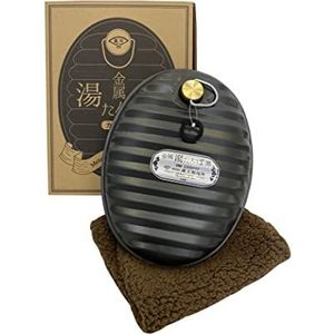 Metalen warmwaterkruik Zwart