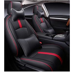 Stoelhoezen Beschermhoezen Auto Stoelhoezen Leer Custom Voor Civic 2018 Auto Cover Accessoires Styling:(Zwart,Luxury)