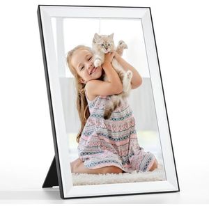 FOOJOE Uhale Digitale fotolijst, 39,6 cm (15,6 inch), wifi, grote digitale fotolijst met touchscreen, voor Moederdag, elektronische FHD IPS Uhale
