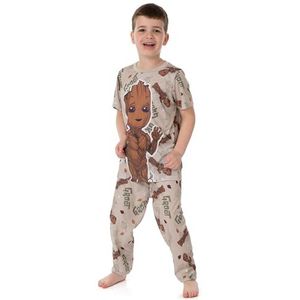 Marvel I Am Groot Kids Pyjama | Jongens Meisjes Boom Karakter T-Shirt Broek Pjs Set | Film merchandise