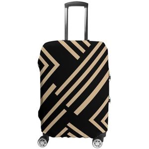 NTVOWPZO Reisbagagehoes, spandex kofferbeschermer, wasbare bagagehoezen, witte panter, elastische krasbestendige bagagehoes, beschermer, geschikt voor bagage van 45-72 cm, Stijl-2-1, S