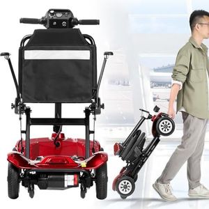 Opvouwbare Elektrische Scootmobiel,Scooters Voor Senioren,4-Wiel Scootmobiel,Draagbare Reisscooter,Belasting 130 Kg/287 Lbs,Voor Senioren Volwassenen 20ah