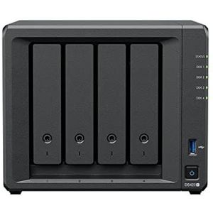 Synology DS423+ 4-Bay Diskstation NAS (Intel Celeron J4125 4-Core 2GB Ram 2xRJ-45 1GbE LAN-poort) 24TB bundel met 4 x 6TB WD RED Plus HDD (WD60EFZX - 68B3FN0)