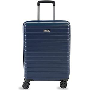 TROLLEYZ Amsterdam No.9 - Trolley 55x39x24 cm - Handbagage koffer met TSA-slot - Lichtgewicht ABS hardschalige koffer met dubbele 360° wielen - Ocean Blue