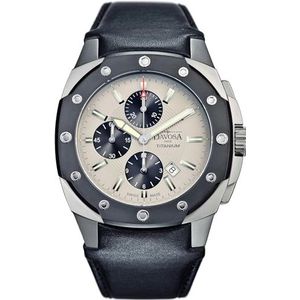 DAVOSA Titanium Chronograaf 16150515 Automatisch herenhorloge, Riemen.