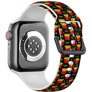 Zachte sportband compatibel met Apple Watch 42 / 44 / 45 / 49 mm (schattige kinderen meisjes jongens 3) siliconen armband band accessoire voor iWatch