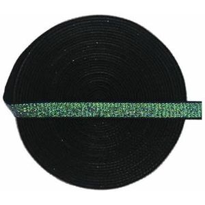 2 5 10 Yard 3/8"" 10mm Metallic Glitter Elastiek Spandex Banden Hoofdband Schouderband BH-band Lingerie Naaiwerk Rand-Groen AB-10mm-10 Yards