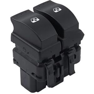 ZCPOPKNHNZ 8200060045 Voor Movano Voor Vivaro Elektrische Raamheffer Schakelaar Hoge Prestaties Auto Knop 10 Pins 1998-2003 2004 2005 2006 2007 2008 2009 2010(8200060045-ZWART)