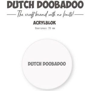 Dutch Doobadoo ATC Stempel Acrylblok cirkel 476.125.002 70 mm (04-24)