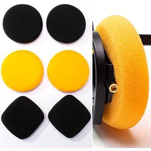 Voarmaks 3 paar schuimkussen oorkussens kits compatibel met Koss Portapro Porta Pro hoofdtelefoon Porta Pros Ksc75 Ksc35 Pads (oranje zwarte sets/kits)