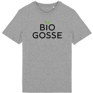 Bio Gosse T-shirt - voor heren - Bedrukt in Frankrijk - 100% biologisch katoen - Verjaardagscadeau Humor Origineel Grappig, Grijs, 3XL