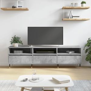 DIGBYS TV-kast Beton Grijs 150x30x44,5 cm Engineered Wood