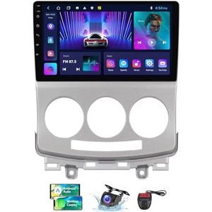 Android 13 Autoradio 9 Duim Touch Display Voor Mazda 5 2 CR 2005-2010 Met Draadloze Carplay Android Auto/GPS/4G WiFi/FM RDS DAB+/Buletooth 5.0/Bediening op het stuur + Camera en DVR(NF-2)