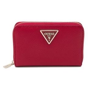 GUESS Laurel SLG Medium Zip Around Wallet Red